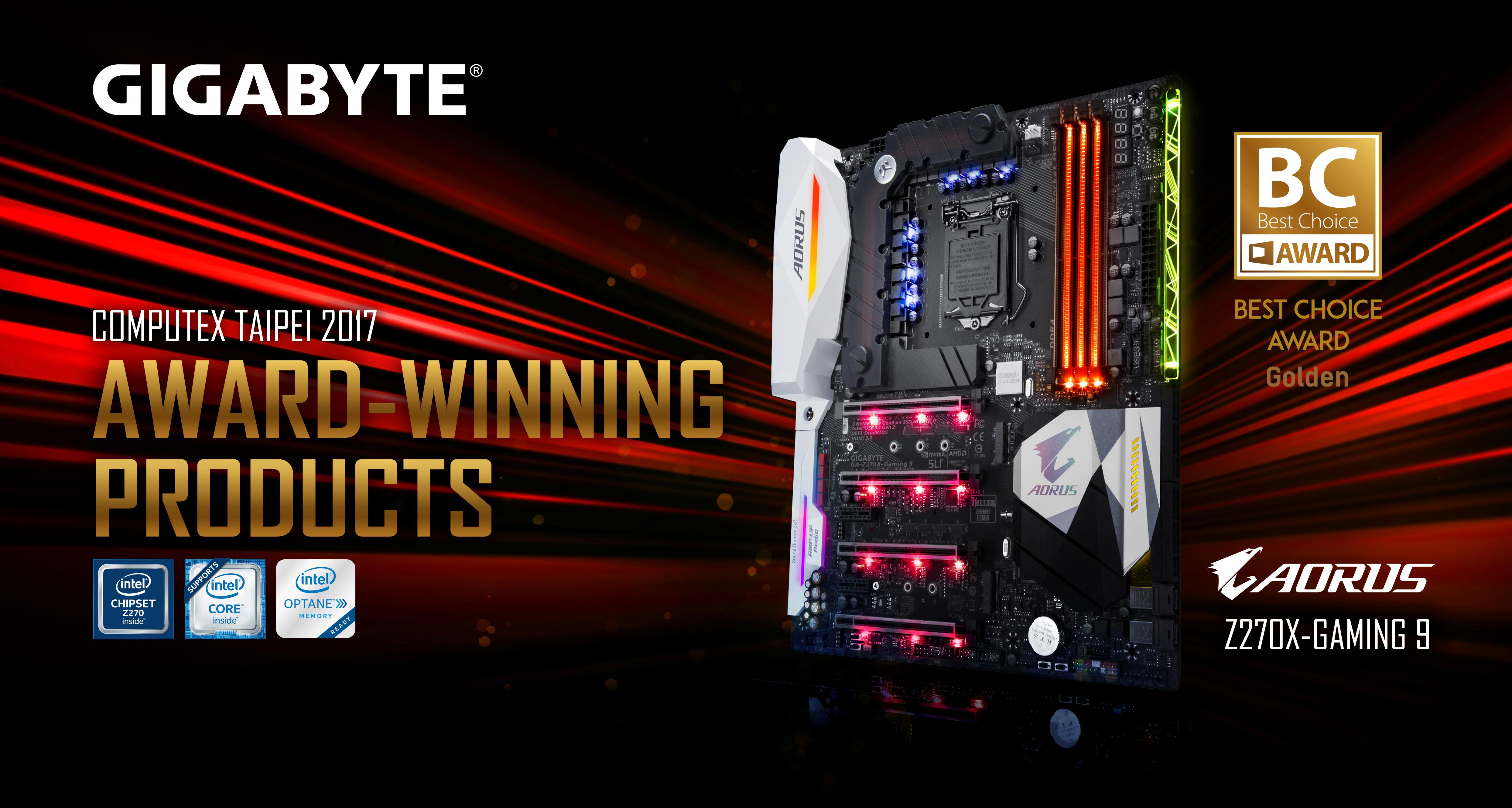 GIGABYTE AORUS Z270X Gaming 9 Award